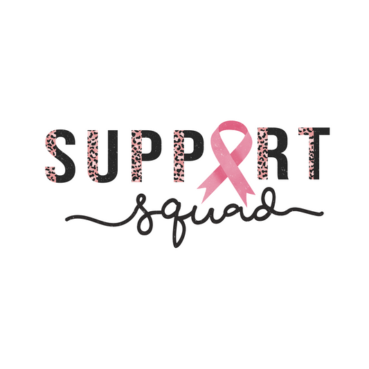 Cancer Awareness Support Leopard DTF