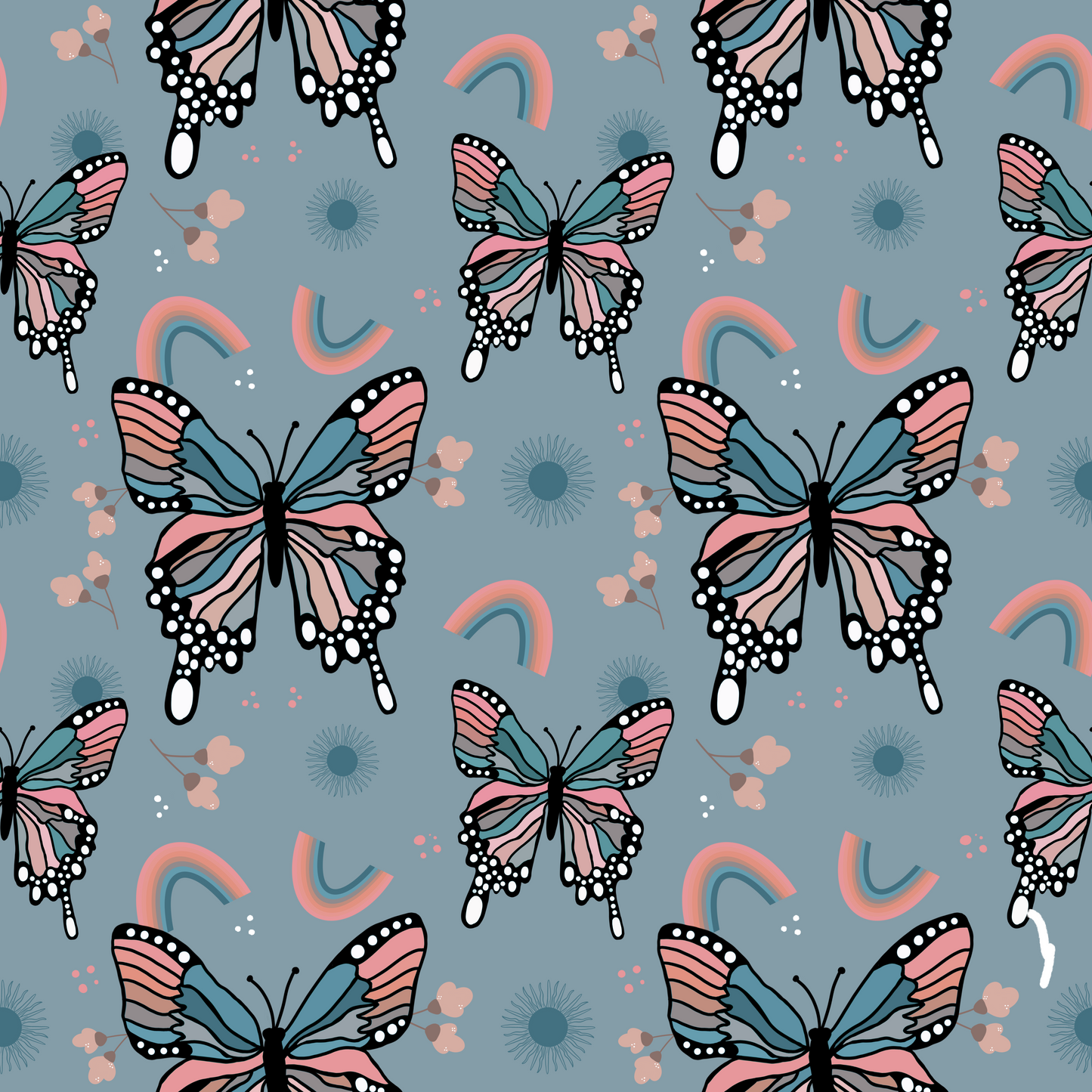 Butterflies PinkandBlue