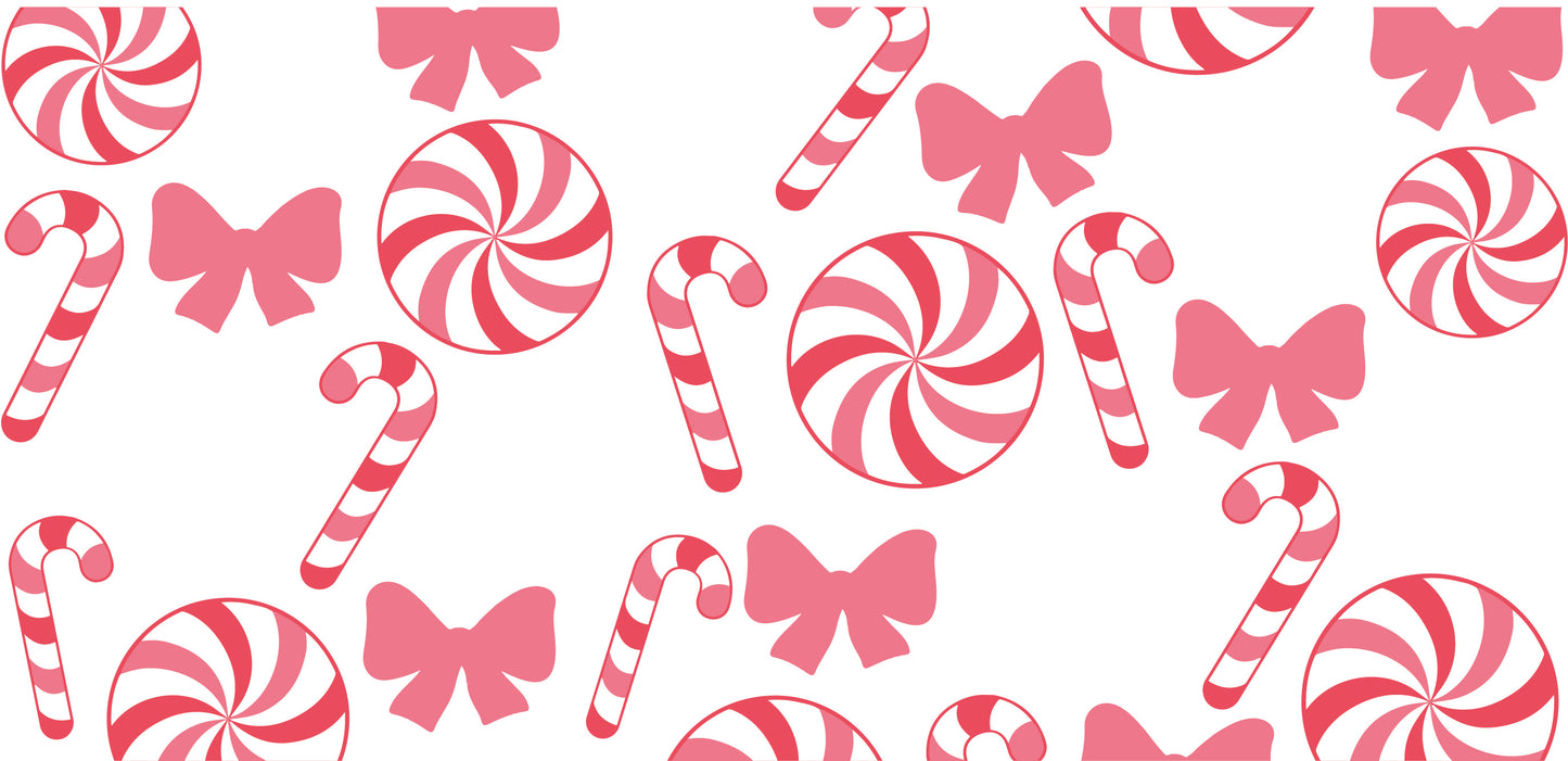 18a - Christmas Peppermint Pink 16oz