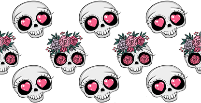 24a - Cute Skulls Libbey