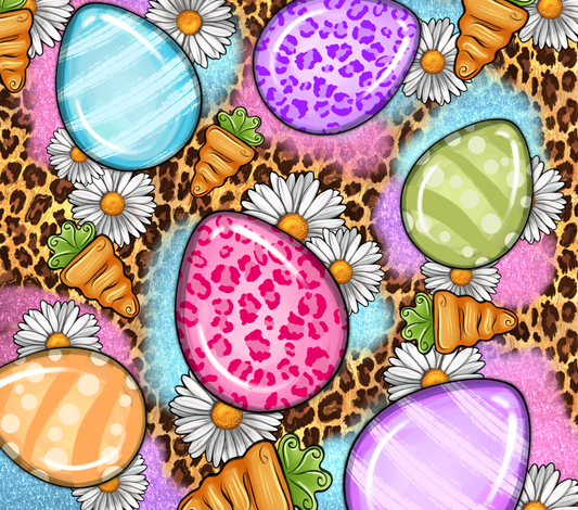 Easter Eggs and Daisies Tumbler Wrap