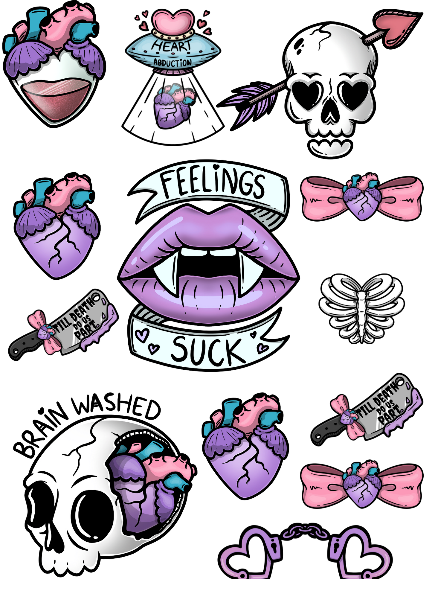 Feelings Suck Sticker Sheet