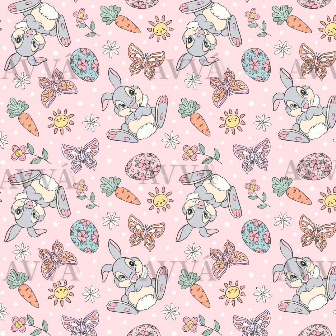 Floral Bunny Pink