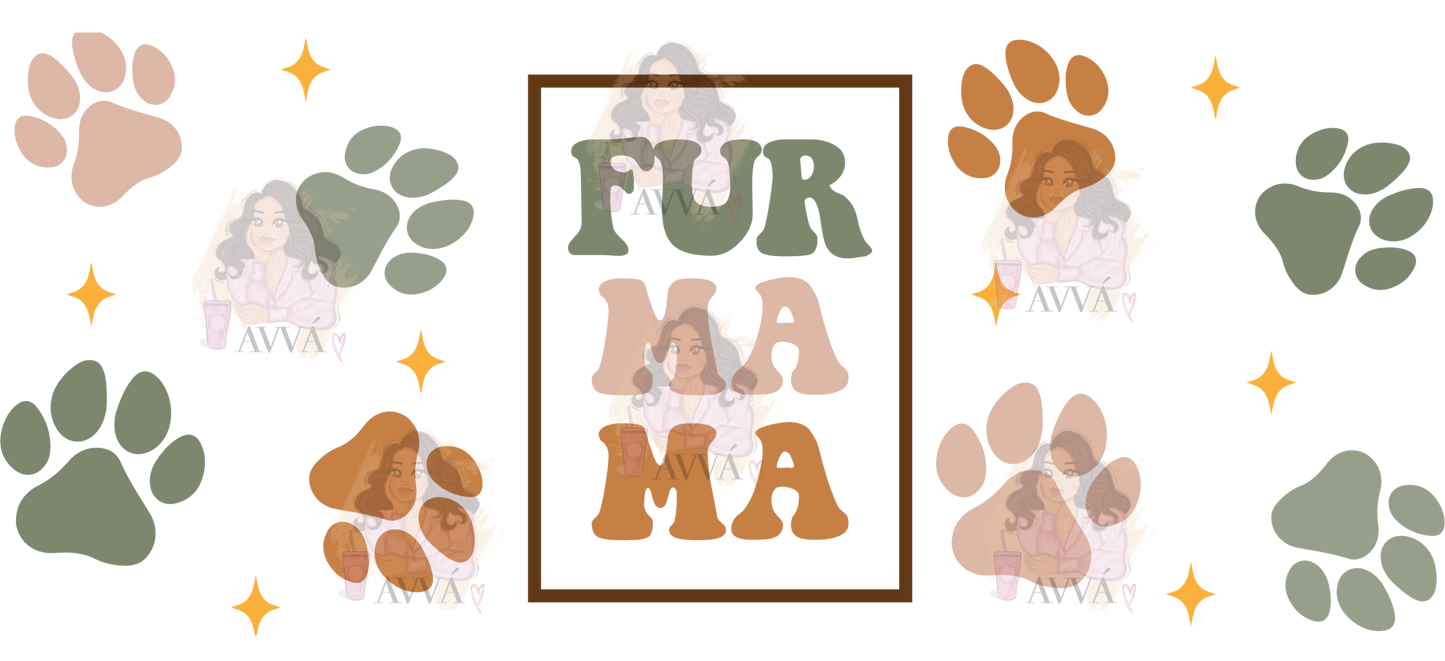 64 - Fur Mama Libbey UV DTF