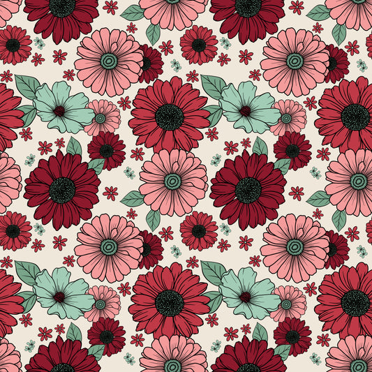 Holiday Floral Tumbler Wrap