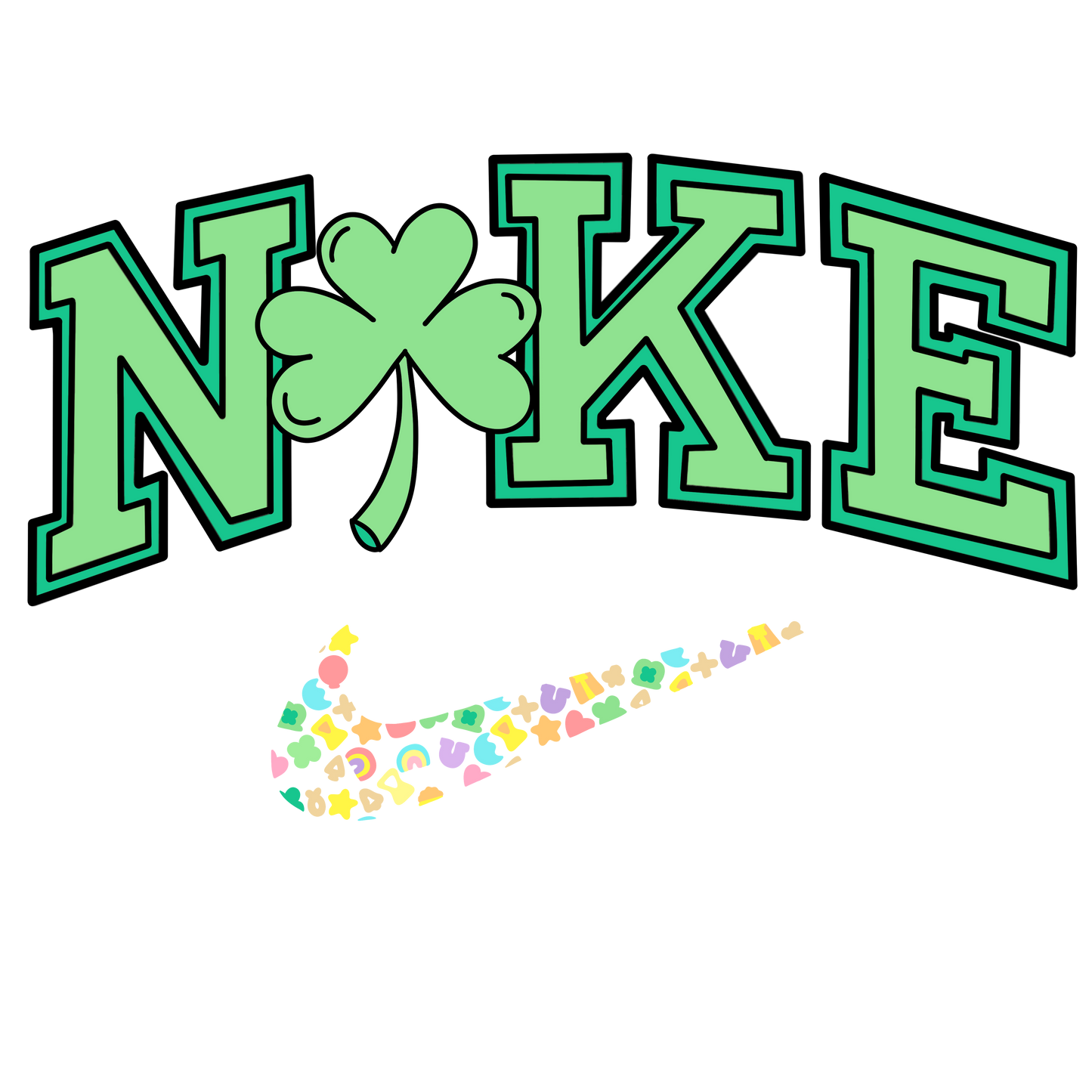 Lucky Charm Swoosh Decal