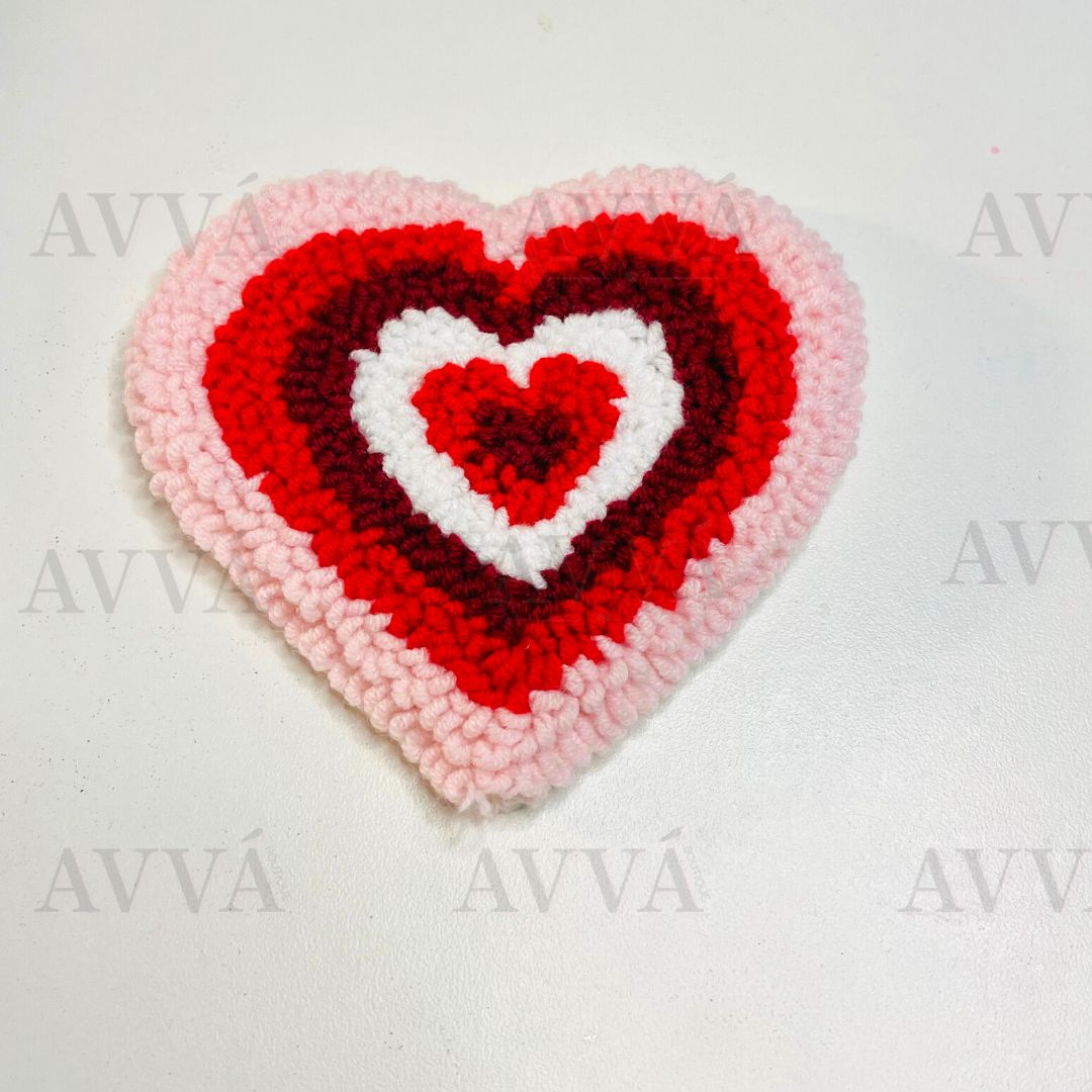 Valentines Mug Rug Coasters