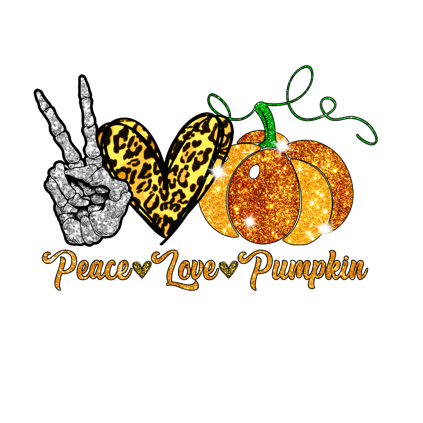 79a - Peace Love Pumpkins Libbey