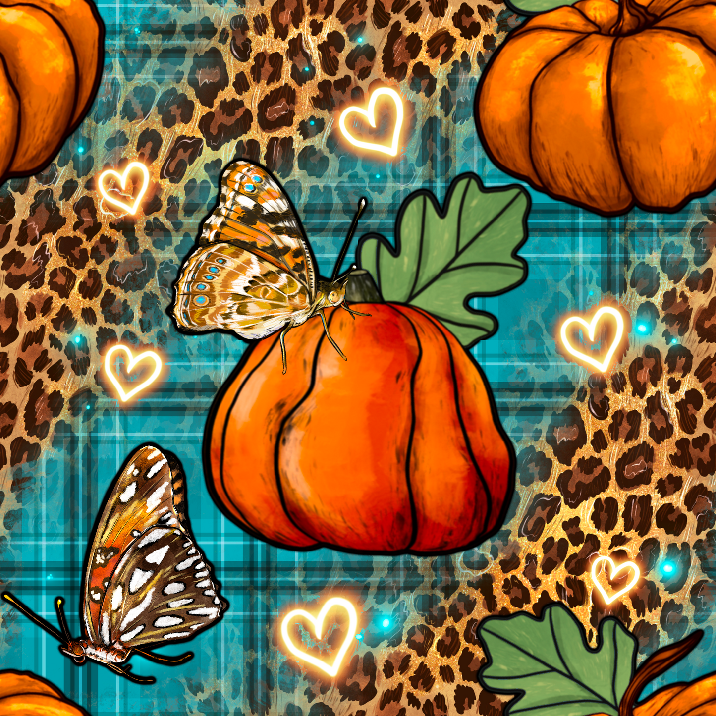 Leopard Pumpkins & Butterflies