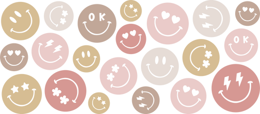 88a - Retro Smiley Faces Libbey