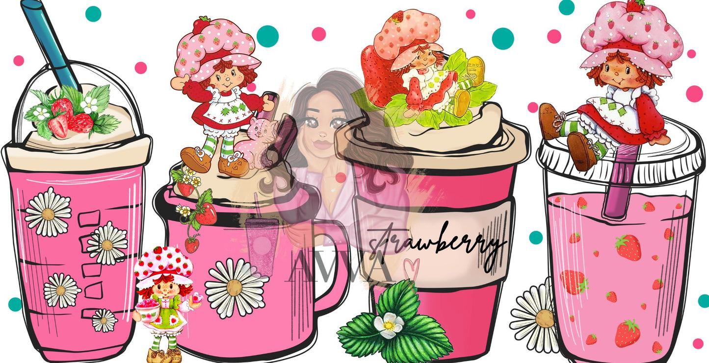 98a - Strawberry Shortcake Cups Libbey