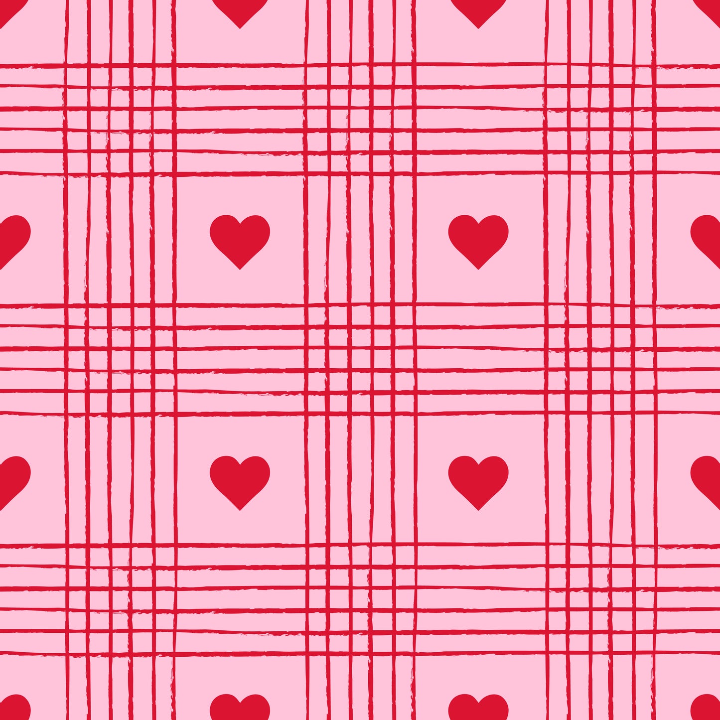 Valentine Heart Plaid