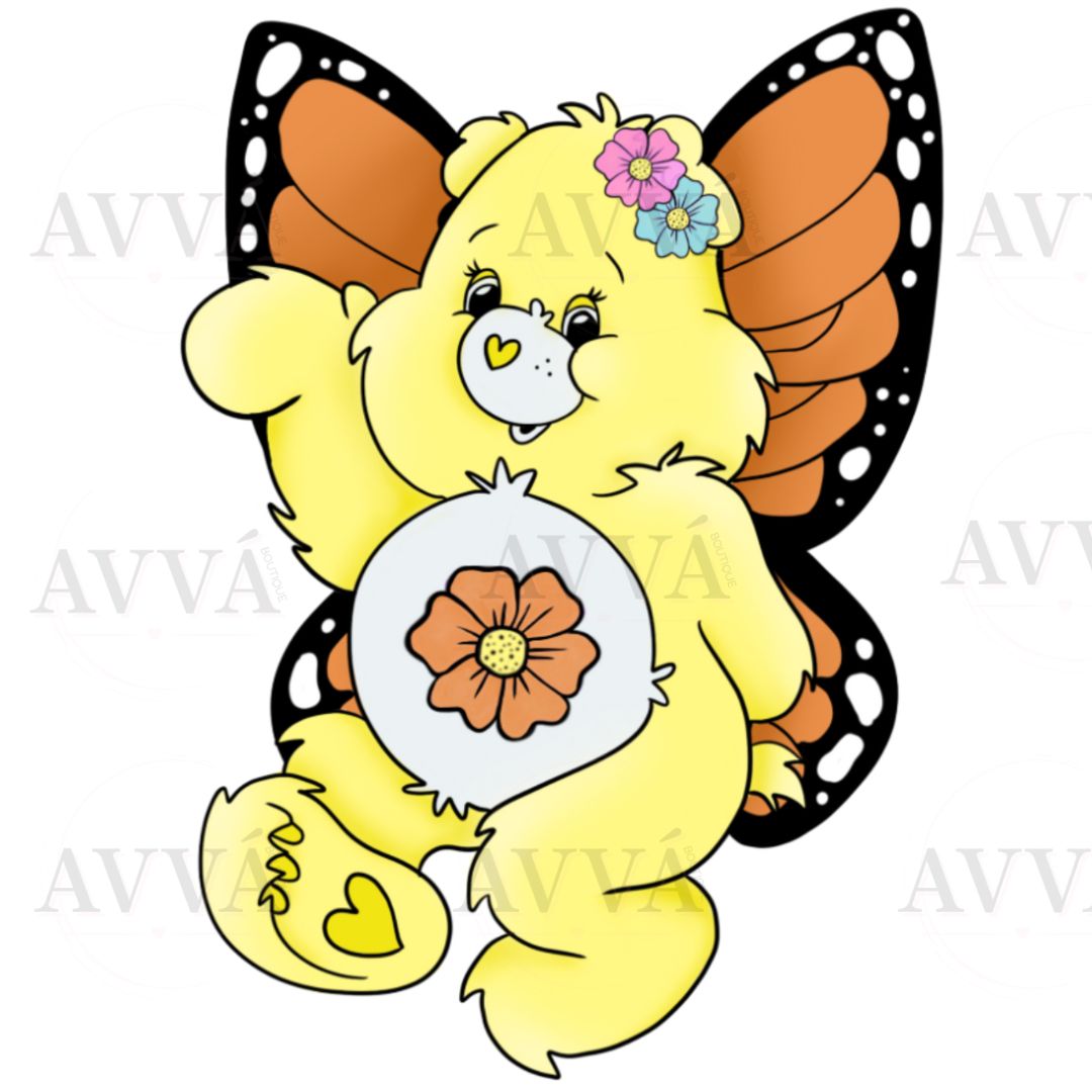 Yellow Spring Bear Decal