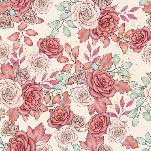Fall Roses Pink