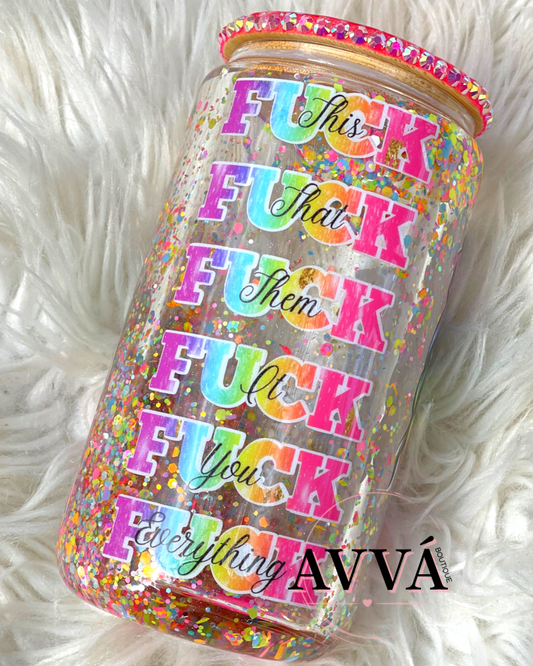 F*%! This, That, Them 16oz Snow Globe
